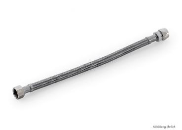 Edelstahlschlauch mit 3/8 Zoll Überwurfmutter, Sanitärschlauch, L 500 mm