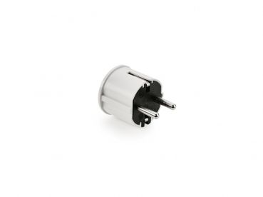 Schutzkontakt-Winkelstecker, Stecker, weiß