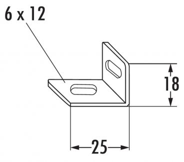 Winkel 2, Verbindungsmaterial, verzinkt