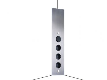 Mira ES1-S, Ecksteckdosenelement, Edelstahl