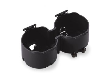 Einbaudose 2, Steckdose, schwarz