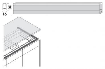 Lichtprofil Farbwechsel LED, Ambiente Leuchte, Einzelleuchte