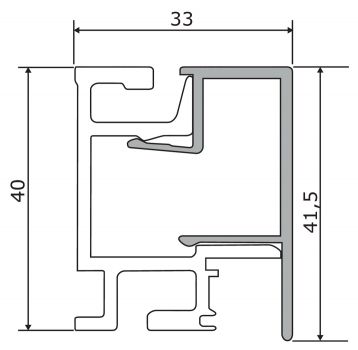 Linero MosaiQ Profilleisten Set-1, Relingsystem, L 900 mm