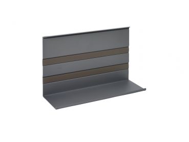 Linero MosaiQ Universalablage 2, Relingsystem, graphitschwarz