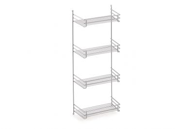 Besenschrank-Regal, Schrankausstattung, silber