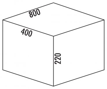 Cox® Box 220/800-4, Schrankausstattung, hellgrau
