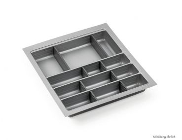 Ordine edelstahlfarbig, Besteckeinsatz, für 400er Schrank, 1 Trennstege-Set