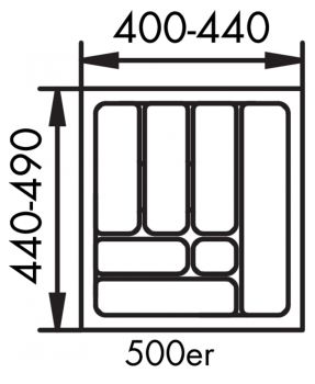Besteckeinsatz 1, Besteckeinsatz, für 500er Schrank