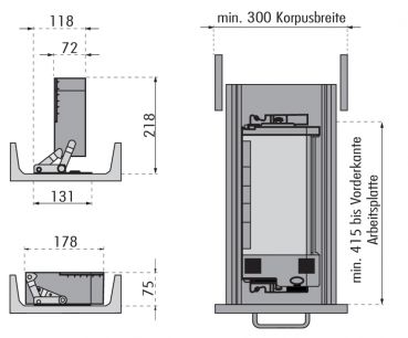 ritter Einbautoaster ET 10, Schrankausstattung, Edelstahl