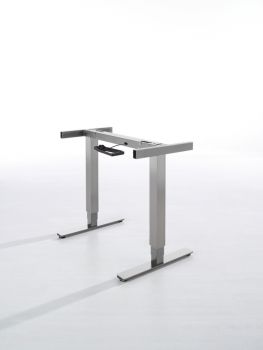 Ergo Agent Twin, Tisch, grau metallic