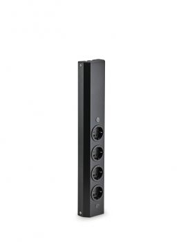 Mira Wand small, Aufbausteckdosenelement, schwarz matt