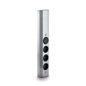 Mira Wand S small, Aufbauschalter, Edelstahl