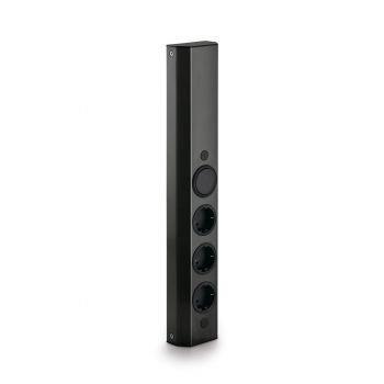Mira Wand small S, Aufbauschalter, schwarz matt
