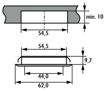 Swag LED, Einbauleuchte, Set-3, 3000 K warmweiß