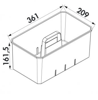 Cox Work® Blues, Utensilienbox, Set-2, inkl Kleinteilebox, 2 x U-Trenner/V-Trenner