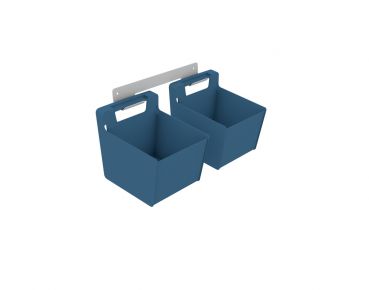 Tidy Utensilienbehälter, Schrankausstattung, weiß/blau