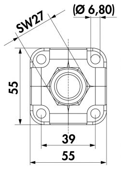 Water Box, Verteiler, verchromt