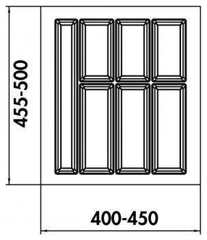 Adesso 2, Besteckeinsatz, für 500er Schrank