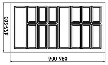 Adesso 2, Besteckeinsatz, für 1000er Schrank