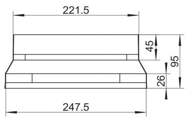 SF-BA 150 Adapter, Verbindungselement, verzinkter Stahl