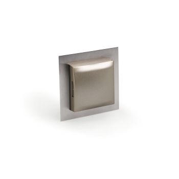 Mira ES1 mit Blende, Einbausteckdosenelemente, Edelstahl, Deckel edelstahlfarbig