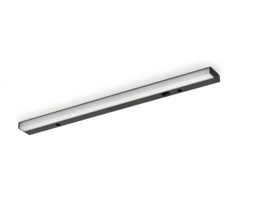 Lupo LED, Langfeldleuchte, L 450 mm, 8 W, schwarz matt