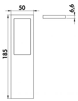 Livello LED, Unterboden-/Nischenleuchte, Einzelleuchte ohne Schalter, schwarz