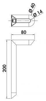 Varco 2 LED, Unterboden-/Nischenleuchte, Einzelleuchte m. LED Touch S. D., schwarz