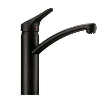 Linea Fuoco 1, Einhebelmischer, schwarz matt, Hochdruck