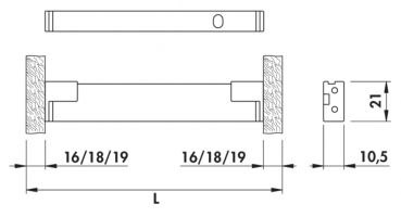 Dentro LED, Langfeldleuchte, L 1200 mm, 16,3 W