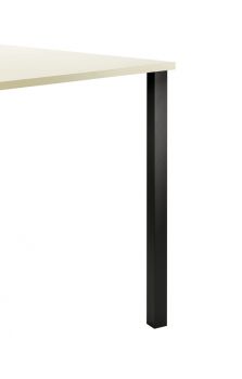 Kreta Vierkantfuß Aluminium, Stützfuß, schwarz matt, H 1100 mm