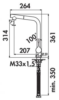 Ideal Standard Ceralook 2, Einhebelmischer, chrom, Niederdruck