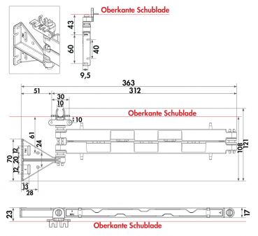Evoline® Wing, ohne Schukosteckdose, schwarz matt