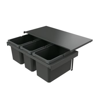 Cox Stand-UP® 280 S/800-3, Abfallsammler für vorhandene Auszüge, anthrazit, H 280 mm