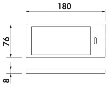K-Pad LED, Unterboden-/Nischenleuchte, Einzelleuchte ohne Schalter, edelstahlfarbig
