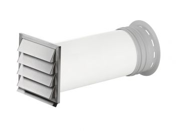 P-Klima-E 150 Mauerkasten, weiß, Edelstahl