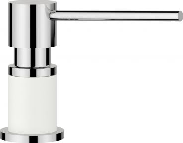 BLANCO LATO Spülmittelspender silgranitweiß/chrom 525814