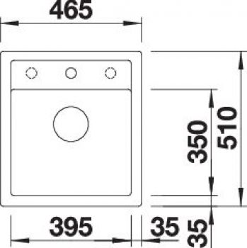BLANCO DALAGO 45 vulkangrau 527242