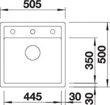 BLANCO DALAGO 5-F vulkangrau 527245