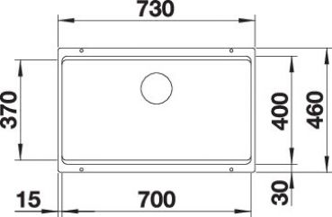 BLANCO ETAGON 700-U vulkangrau 527261