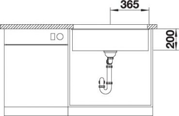 BLANCO ETAGON 700-U für Farbige Komponenten anthrazit 527765