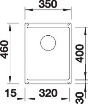 BLANCO SUBLINE 320-U vulkangrau 527343