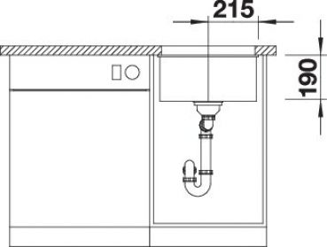BLANCO SUBLINE 400-U softweiß 527166