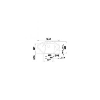 BLANCO DELTA II-F  felsgrau