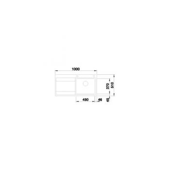 BLANCO DIVON II 5 S-IF Becken links