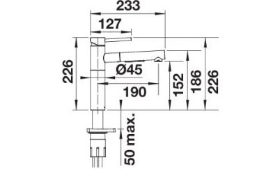 BLANCO ALTA-S-F II chrom 527557