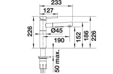 BLANCO ALTA-S II PVD steel 527544