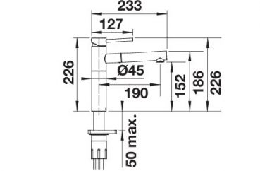 BLANCO ALTA-S II chrom 527556
