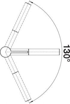 BLANCO LINEE-S softweiß/chrom 526957