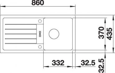 BLANCO FAVUM 45 S softweiß 527083